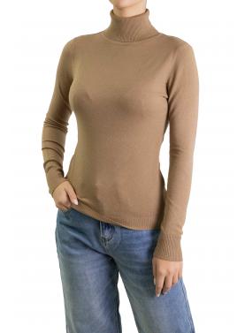 Maglia collo alto tinta unita 